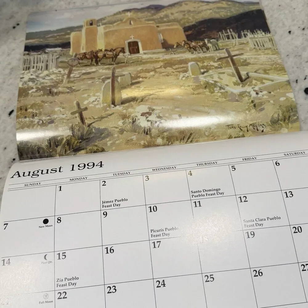 1994 New Mexico Magazine Distinguished Artist's Calendar The Moyers Family New ￼